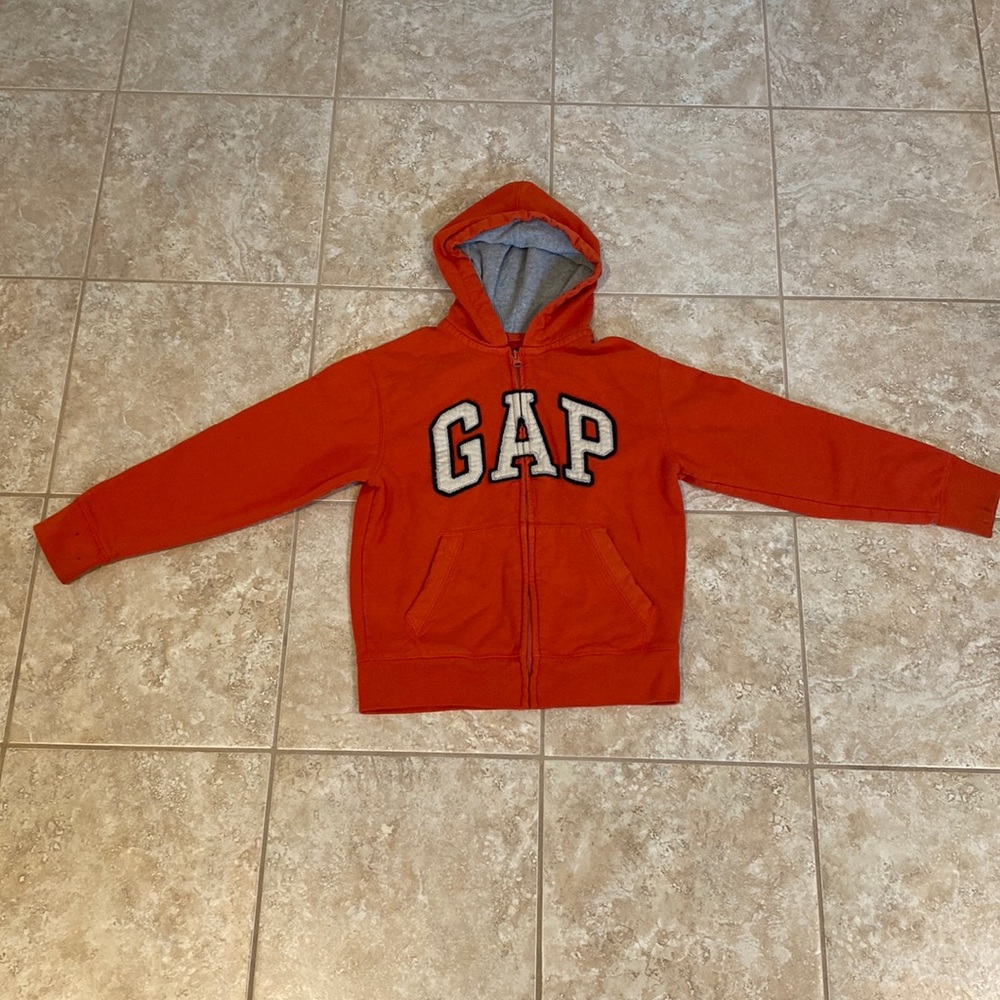 GAP Orange zip up hoodie